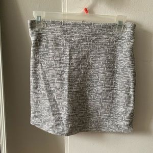 Grey & white mini skirt, topshop, size 2